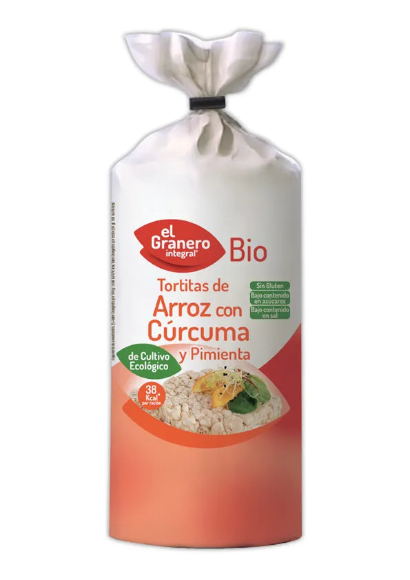 Granero Tortitas De Arroz Con Curcuma y Pimienta Bio 115g