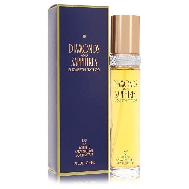 Diamonds & Sapphires Eau De Toilette Spray By Elizabeth Taylor - Size: 50 ml Eau De Toilette Spray