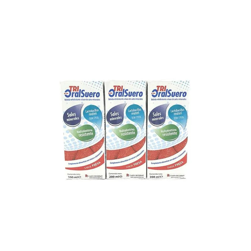 Bioral Trioralsuero Fresa Pack 3 Brick X 200ml