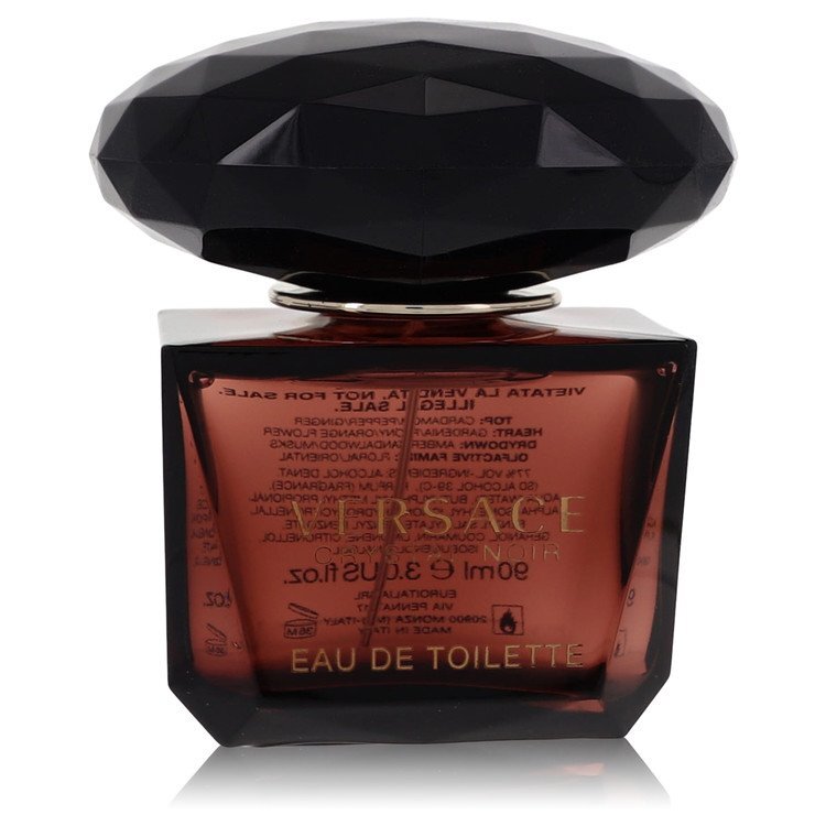 Crystal Noir Eau De Toilette Spray (Tester) By Versace - Size: 90 ml Eau De Toilette Spray