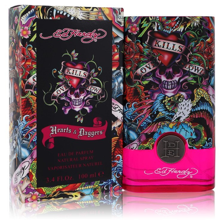 Ed Hardy Hearts & Daggers Eau De Parfum Spray By Christian Audigier - Size: 100 ml Eau De Parfum Spray