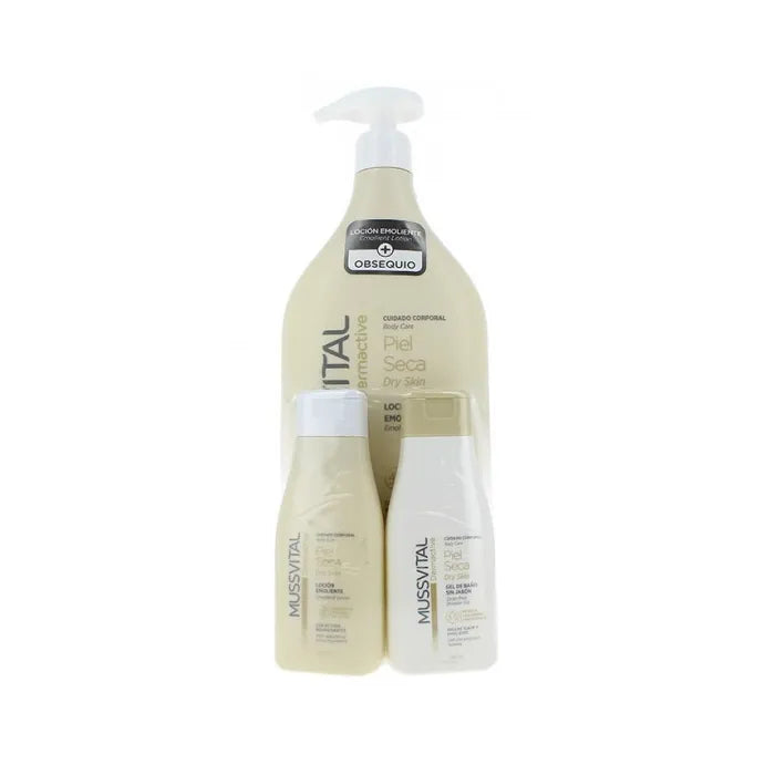 Mussvital Dermactive Emollient Lotion 1000ml Set 3 Pieces