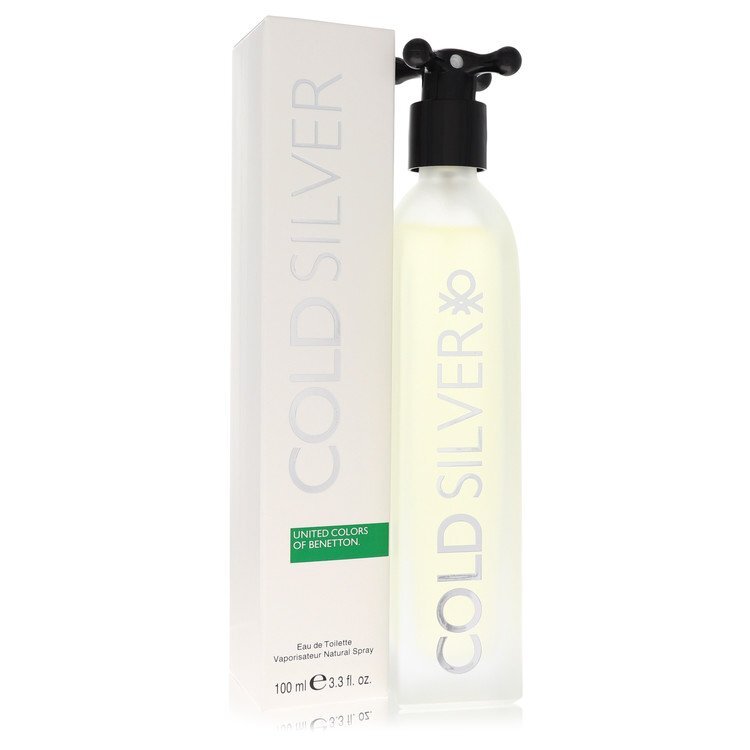Cold Silver Eau De Toilette Spray By Benetton - Size: 100 ml Eau De Toilette Spray