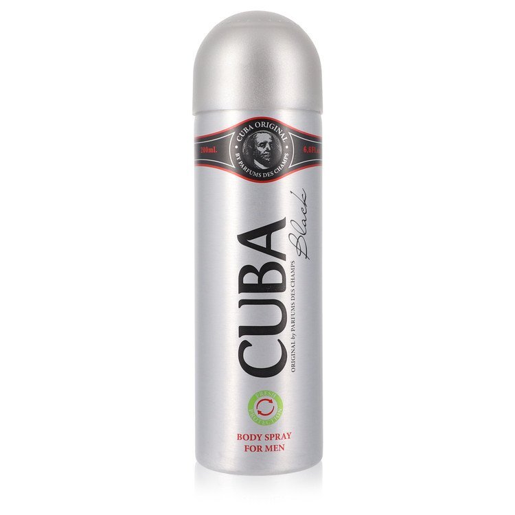 Cuba Black Body Spray By Fragluxe - Size: 195 ml Body Spray
