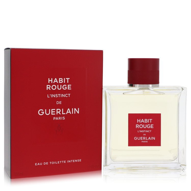 Habit Rouge L'instinct Eau De Toilette Intense Spray By Guerlain - Size: 100 ml Eau De Toilette Intense Spray