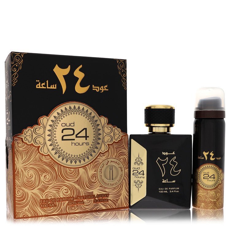 Ard Al Zaafaran Oud 24 Hours Eau De Parfum Spray + 1.7oz Perfumed Spray (Unisex) By Al Zaafaran - Size: 100 ml Eau De Parfum Spray + 1.7oz Perfumed Spray