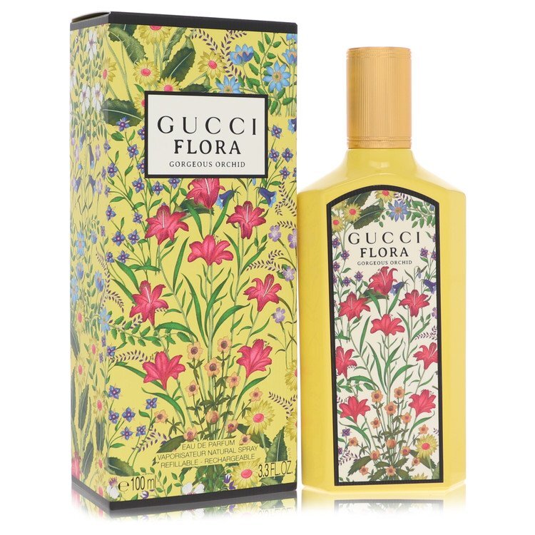 Flora Gorgeous Orchid Eau De Parfum Spray Refillable By Gucci - Size: 100 ml Eau De Parfum Spray Refillable