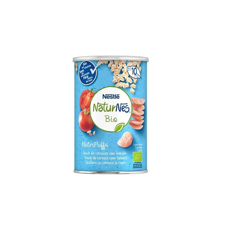 Nestle Nestlé Naturnes Bio Nutripuffs Snack Cereales Con Tomate 10m 35g