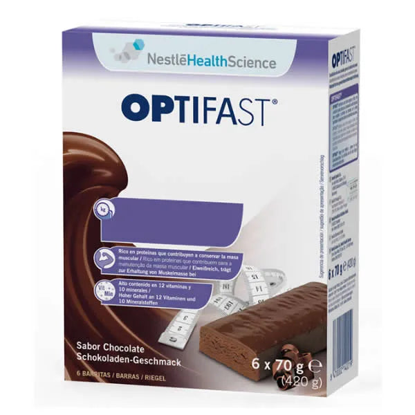 Optifast Sabor Chocolate 6 Barritas