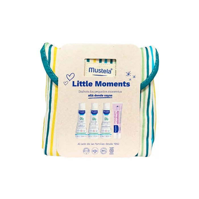 Mustela Little Moments Toilet Bag Stripes Set 5 Pieces