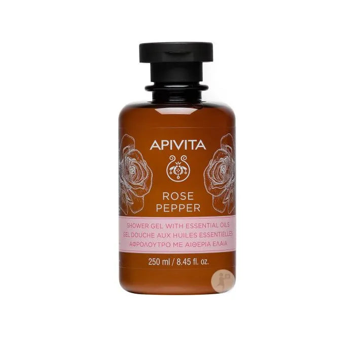 Apivita Rose Pepper Bath Gel 250ml