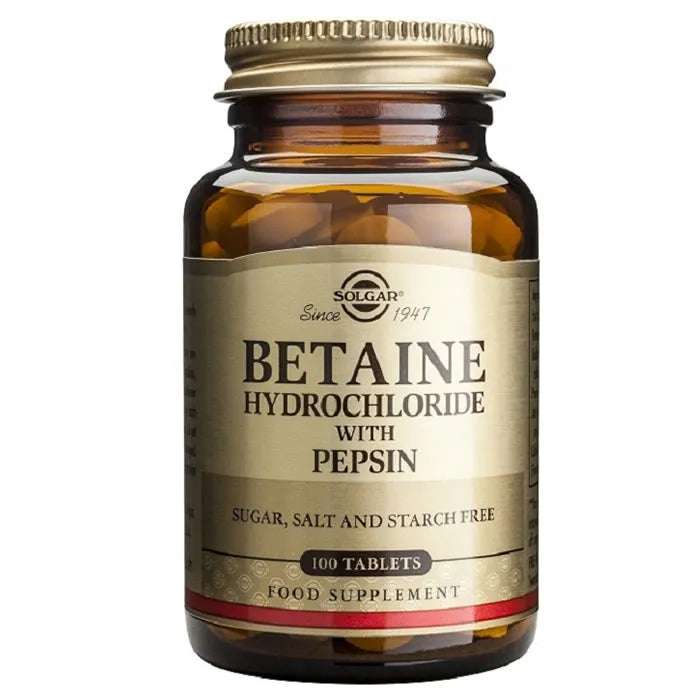 Solgar Betaine Hydrochloride 100 Tablets