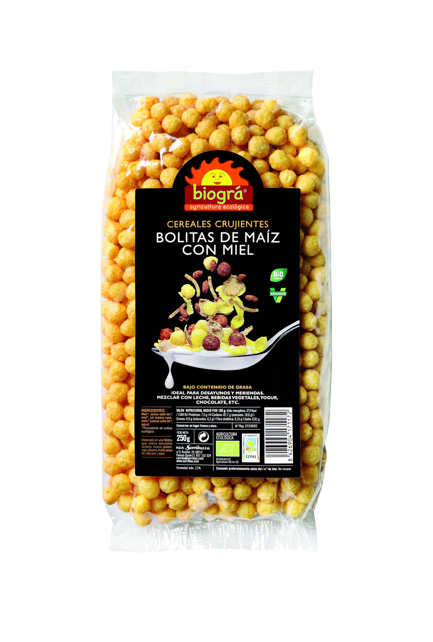 Biográ Bolitas De Maiz Con Miel 250g Biogra Bio