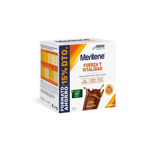 Meritene Strength And Vitality Chocolate Flavor 30 Sachets