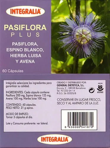 Integralia Pasiflora Plus 60 Caps