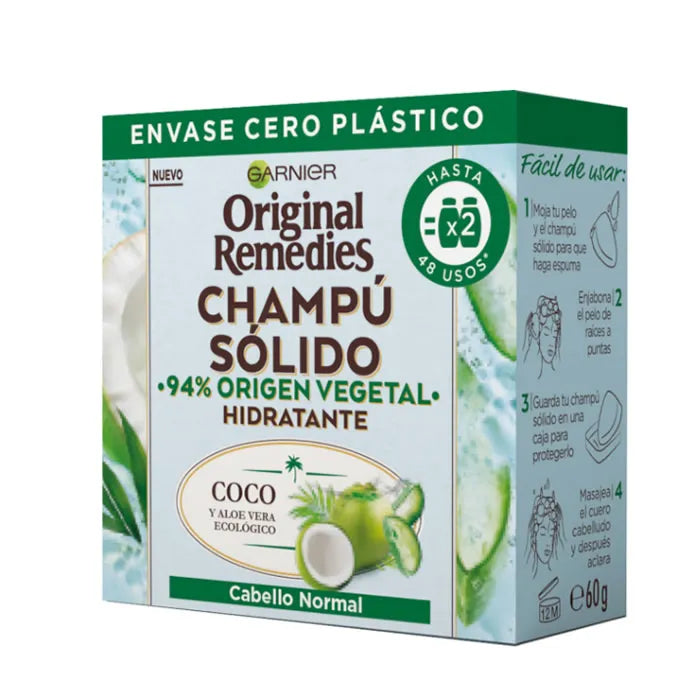 Garnier Original Remedies Champú Sólido Cabello Normal 60g