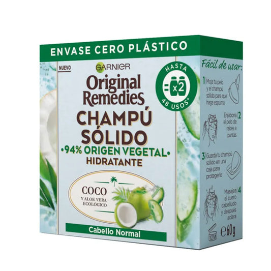Garnier Original Remedies Champú Sólido Cabello Normal 60g