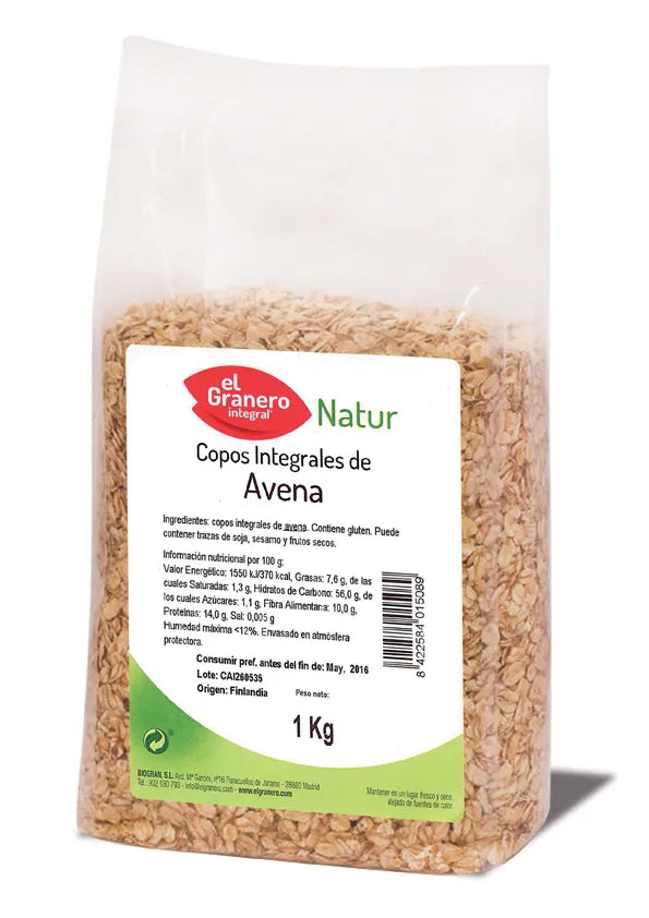 Granero Copos Avena Integrales 1 Kg
