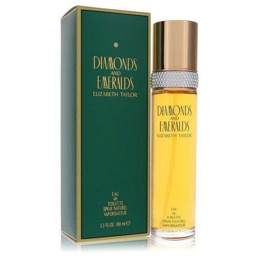 Diamonds & Emeralds Eau De Toilette Spray By Elizabeth Taylor - Size: 100 ml Eau De Toilette Spray