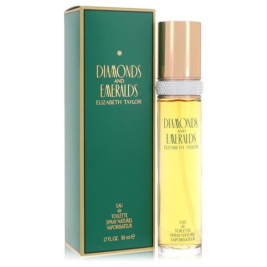 Diamonds & Emeralds Eau De Toilette Spray By Elizabeth Taylor - Size: 50 ml Eau De Toilette Spray
