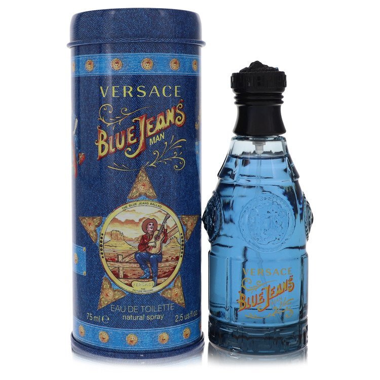 Blue Jeans Eau De Toilette Spray (New Packaging) By Versace - Size: 75 ml Eau De Toilette Spray