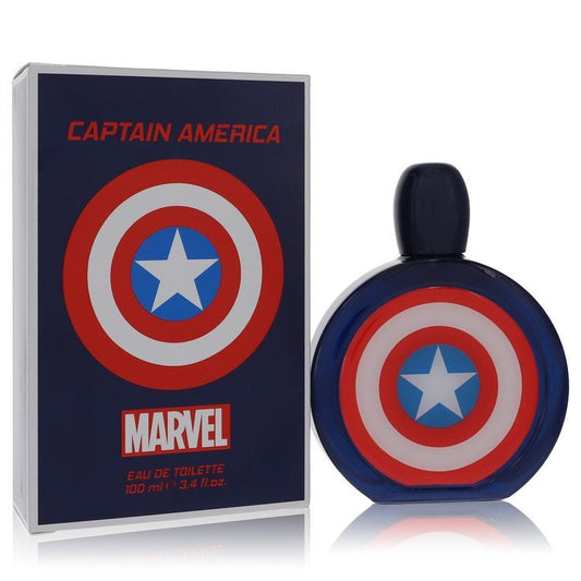 Captain America Eau De Toilette Spray By Marvel - Size: 100 ml Eau De Toilette Spray