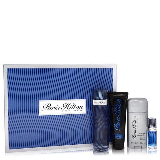Paris Hilton Gift Set By Paris Hilton - Size: 3.4 oz  Eau De Toilette Spray + 3 oz Body Wash + 2.75 oz Deodorant Stick + .25 Mini EDT Spray