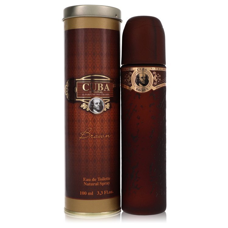 Cuba Brown Eau De Toilette Spray By Fragluxe - Size: 100 ml Eau De Toilette Spray