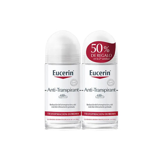 Eucerin Anti-Transpirant Deodorant Roll-On 2x50ml