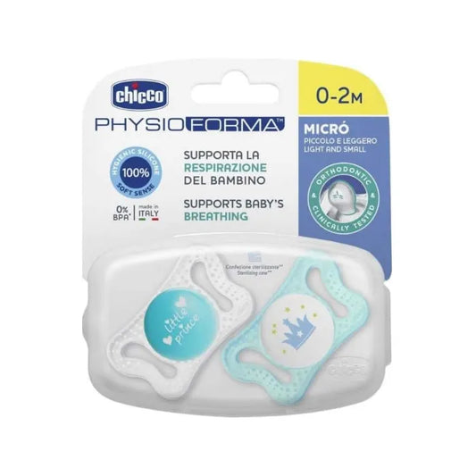 Chicco Physioforma Glow Soother 0-2m 2 Uds