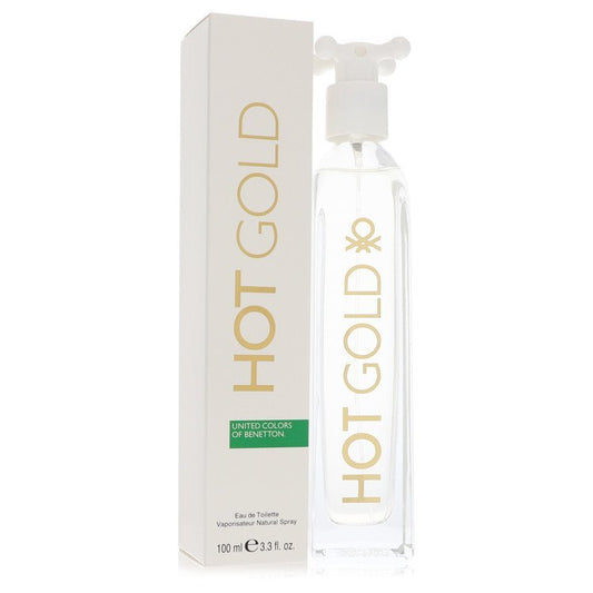 Hot Gold Eau De Toilette Spray By Benetton - Size: 100 ml Eau De Toilette Spray