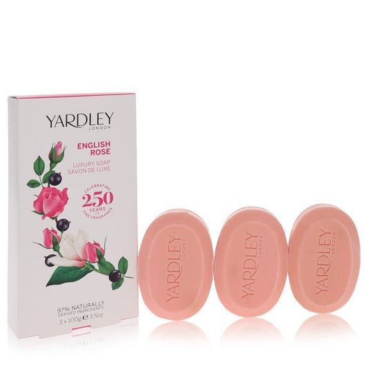 English Rose Yardley 3 x 3.5 oz Luxury Soap By Yardley London - Size: 104 ml 3 x 3.5 oz  Luxury Soap