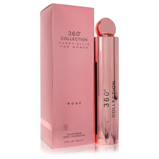 Perry Ellis 360 Collection Rose Eau De Parfum Spray By Perry Ellis - Size: 100 ml Eau De Parfum Spray