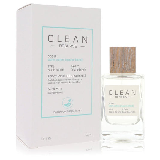 Clean Reserve Warm Cotton Eau De Parfum Spray By Clean - Size: 100 ml Eau De Parfum Spray