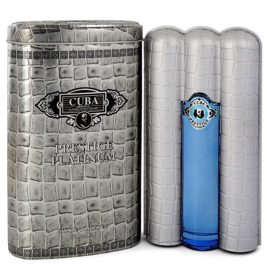 Cuba Prestige Platinum Eau De Toilette Spray By Fragluxe - Size: 90 ml Eau De Toilette Spray