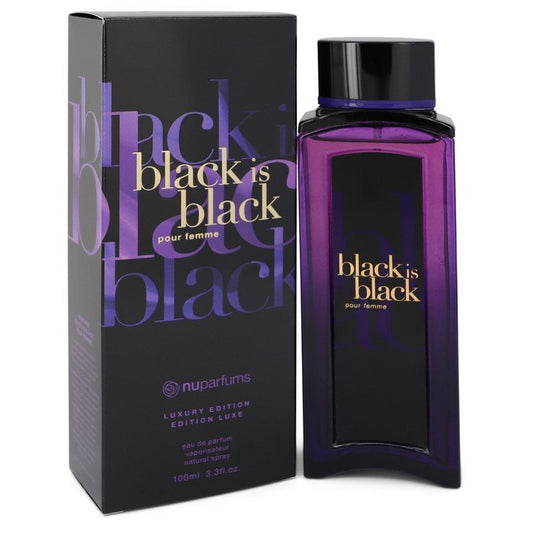 Black Is Black Eau De Parfum Spray By Nu Parfums - Size: 100 ml Eau De Parfum Spray