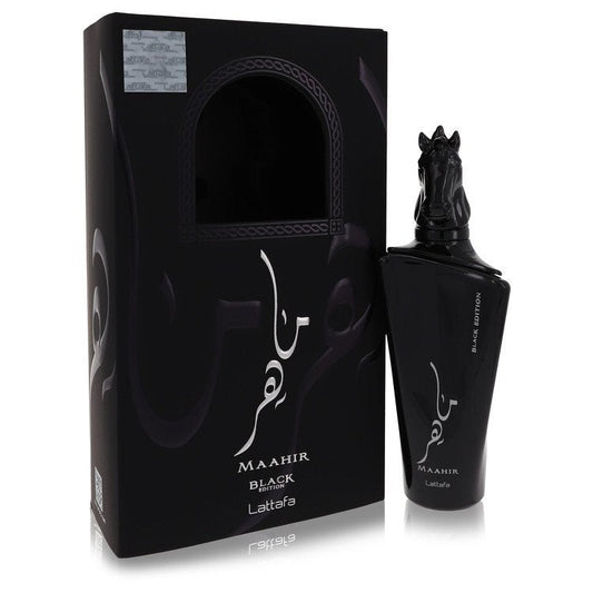 Maahir Black Edition Eau De Parfum Spray (Unisex) By Lattafa - Size: 100 ml Eau De Parfum Spray