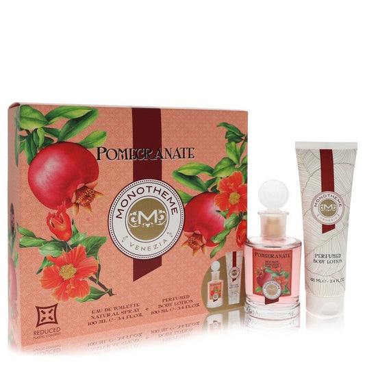 Monotheme Pomegranate Gift Set By Monotheme - Size: 3.4 oz Eau De Toilette Spray + 3.4 oz Body Lotion