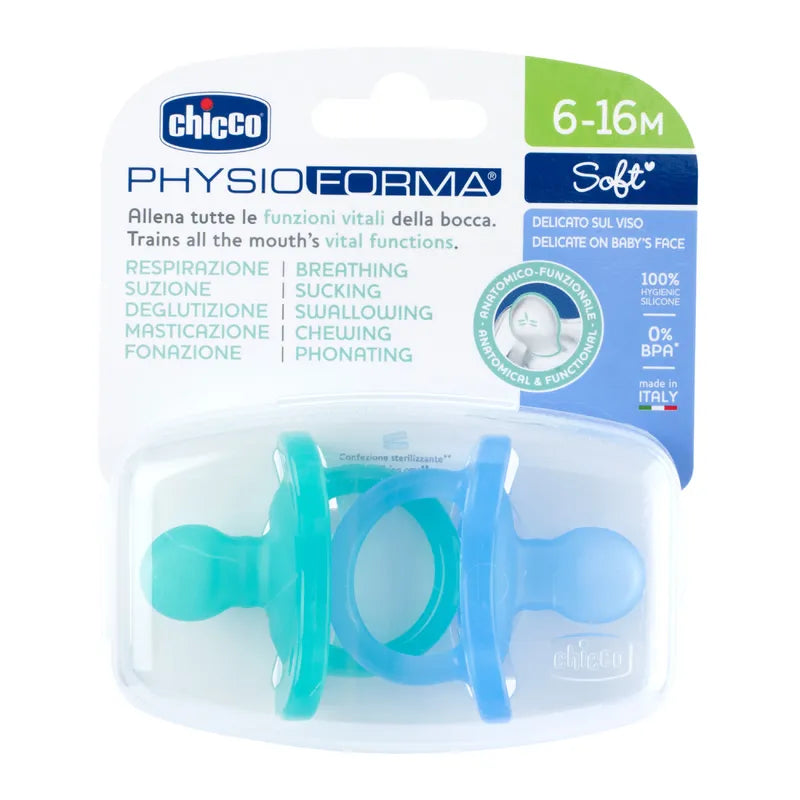 Chicco Physio Soft Silicone Pacifier Blue 6-12M