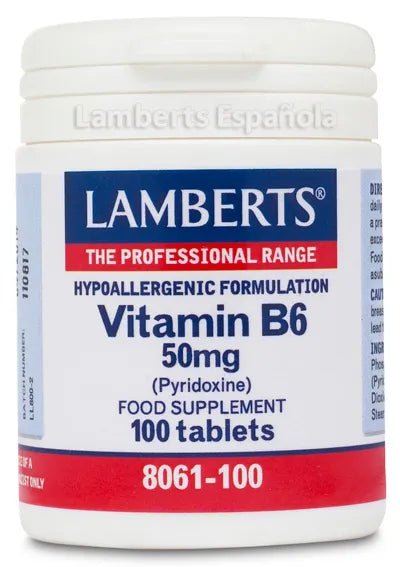 Lamberts Vitamina B6 50 Mg 100 Tabs