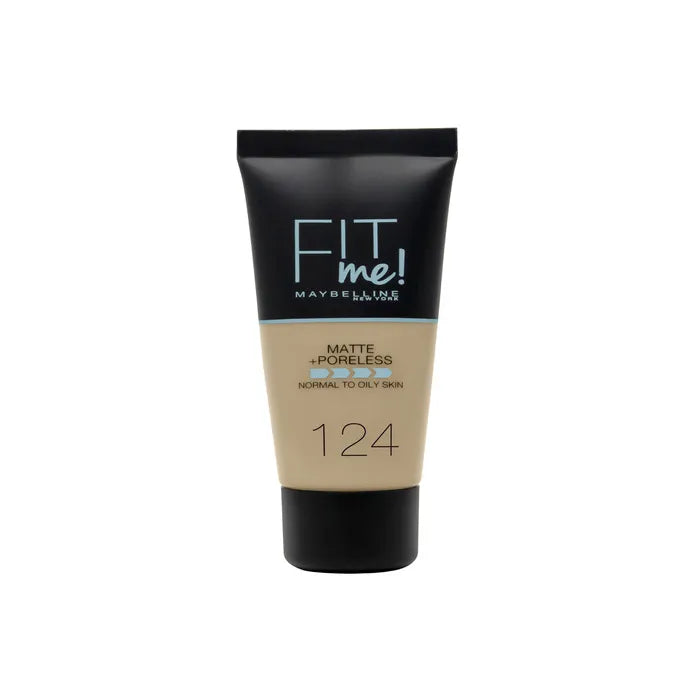 Maybelline Fit Me Matte + Poreless Foundation 124 Soft Sand 30ml