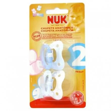 Chupete Nukete T2 Blue Latex Blister 2 Unidades Nuk