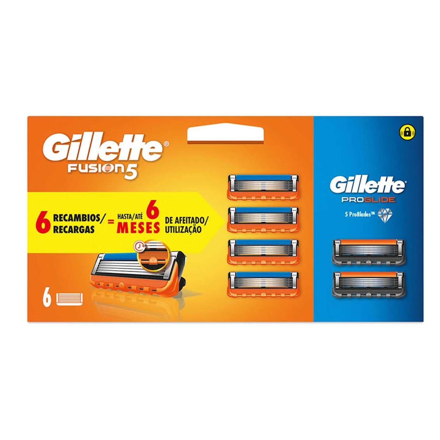 Gillette Fusion 5 Cargador 4 Recambios Proglide 2 Recambios
