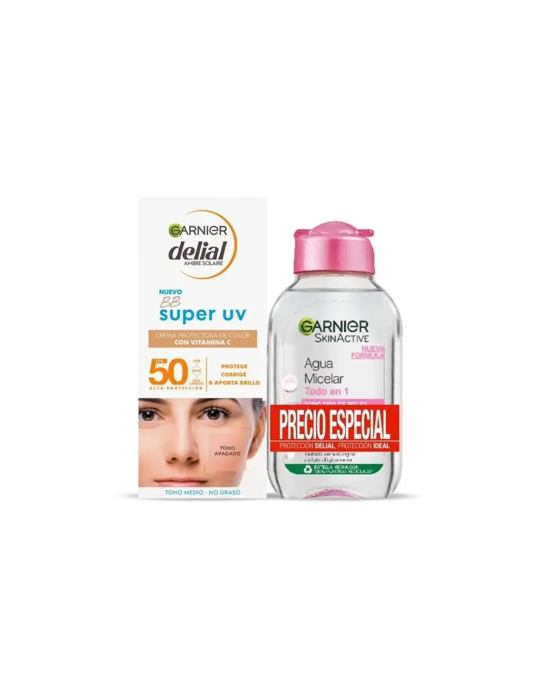 Delial Facial Bb Sun F50 50ml Micel 100