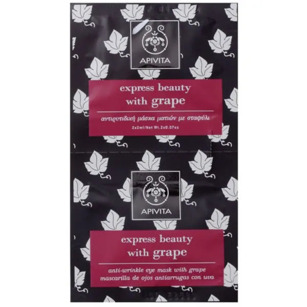 Apivita Anti-Wrinkle Eye Mask With Grape 2x2ml