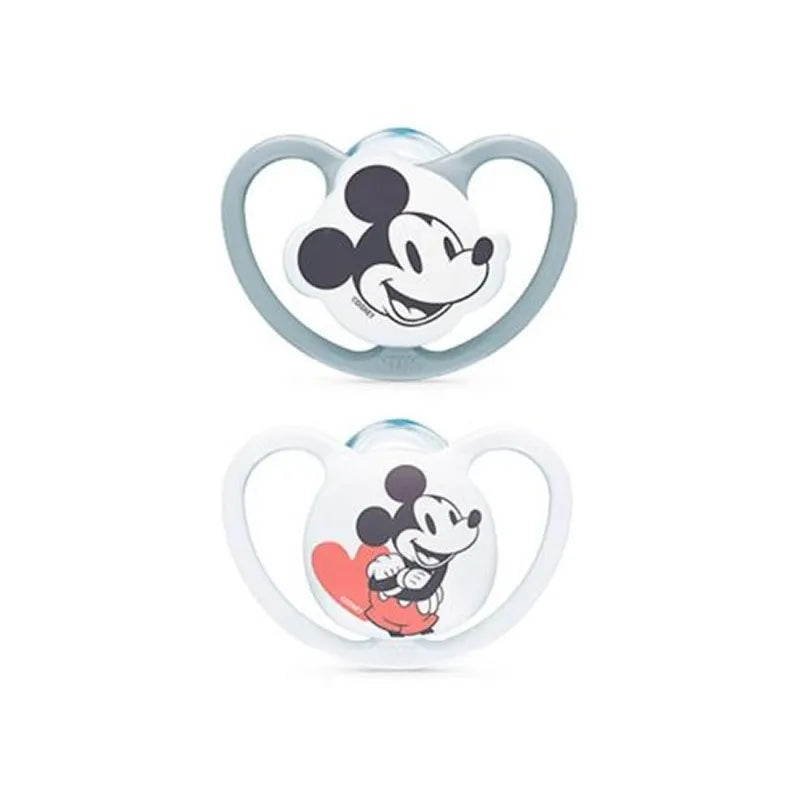 Nuk Silicone Pacifier Space Mickey 0-6M 2U