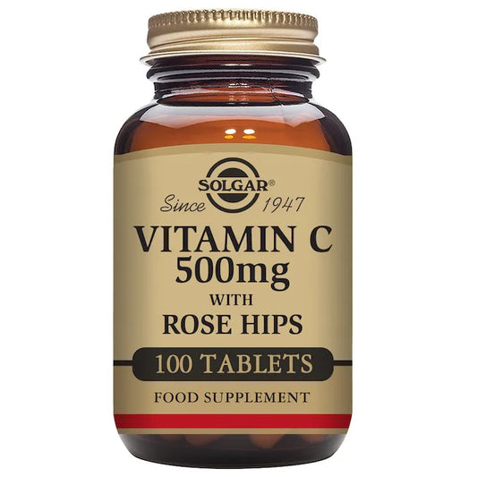 Solgar Vitamin C Rose Hips 500mg 100 Tablets