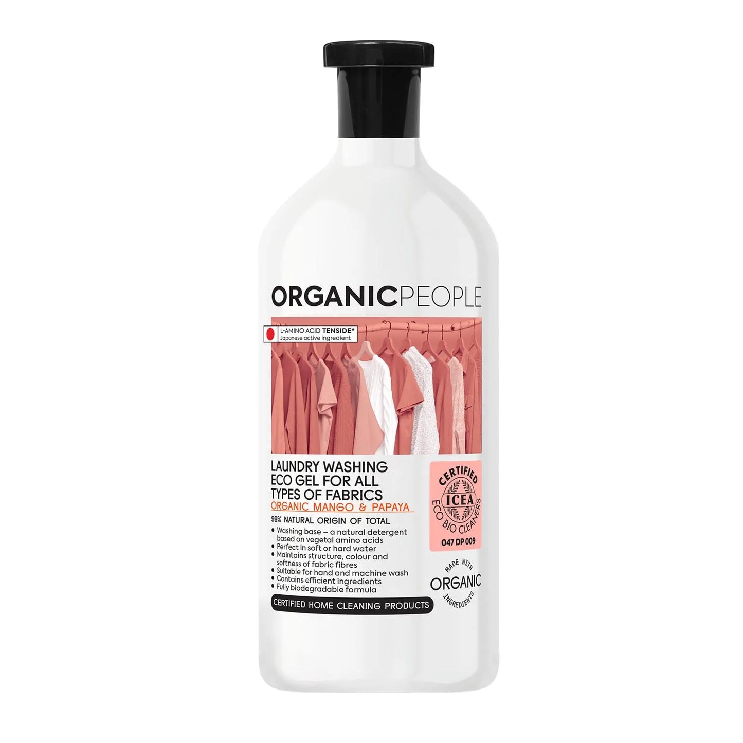 Organic People For All Types Of Fabrics Mango y Papaya Laundry Washing Eco Gel 200ml