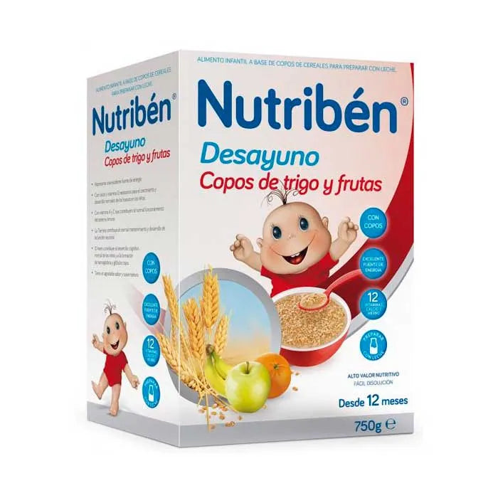 Nutribén Breakfast Flakes Wheat Wheat Fruit 750g 