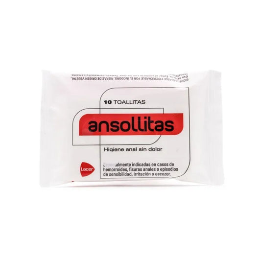 Lacer Ansollitas Anal Hygiene Wipes 10 Units